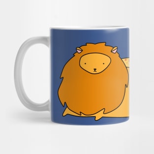 Lion and Tiny Giraffe Mug